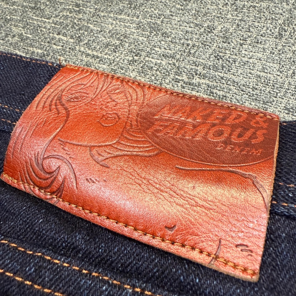 Naked & Famous Jeans Mens 36 (34x30) Indigo Weird Guy Okayama Spirit 2 Selvedge